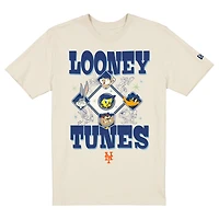Unisex New Era Cream York Mets Looney Tunes T-Shirt