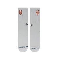 Chaussettes unisexes en tricot à écusson blanc Stance New York Mets
