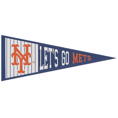 Fanion à slogan WinCraft New York Mets 13" x 32"