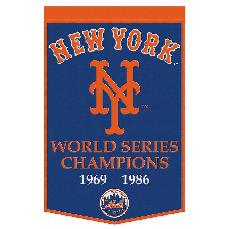 WinCraft New York Mets 24" x 38" Championship Banner