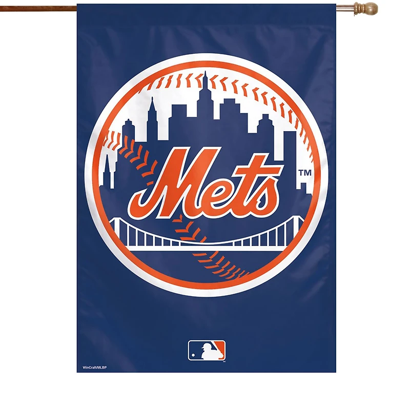 WinCraft New York Mets 28 "x 40" Bannière verticale à logo circulaire simple face
