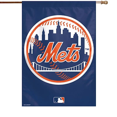WinCraft New York Mets 28 "x 40" Bannière verticale à logo circulaire simple face