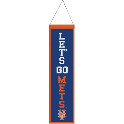 WinCraft Mets de New York 8" x 32" Bannière en laine avec slogan