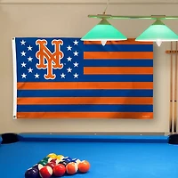 Drapeau de luxe WinCraft New York Mets, étoiles et rayures, 90 x 150 cm