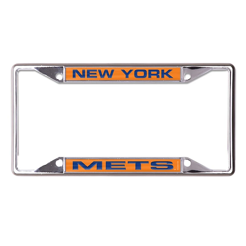 Cadre de plaque d'immatriculation incrusté WinCraft New York Mets