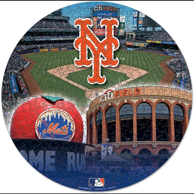 WinCraft New York Mets Round 500-Piece Puzzle