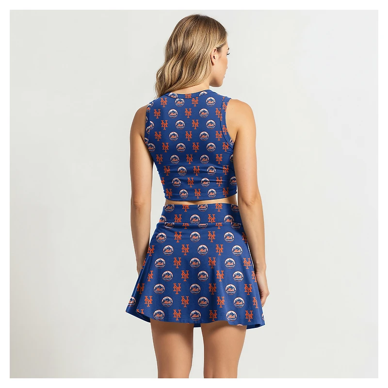 Ensemble débardeur et jupe-short en tricot Concepts Sport Royal New York Mets pour femmes