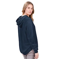 Sweat à capuche en polaire raglan Jordan Angel G-III 4Her by Carl Banks pour femme, bleu marine