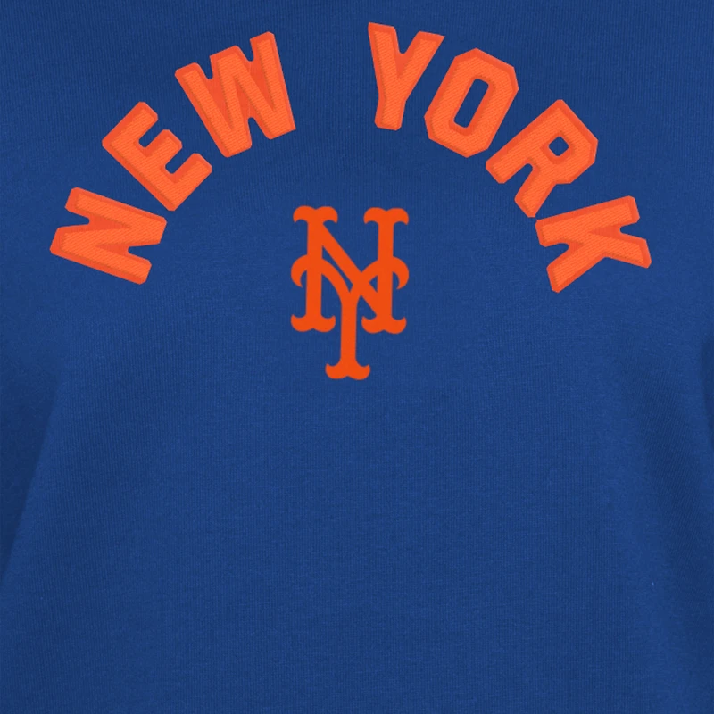 Women's New Era  Blue New York Mets Game Day Color Pullover Sweatshirt