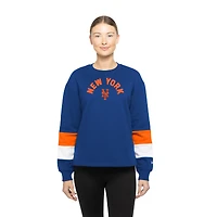 Women's New Era  Blue New York Mets Game Day Color Pullover Sweatshirt