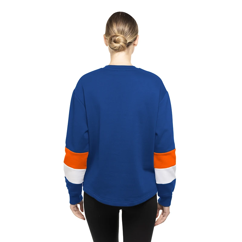 Women's New Era  Blue New York Mets Game Day Color Pullover Sweatshirt