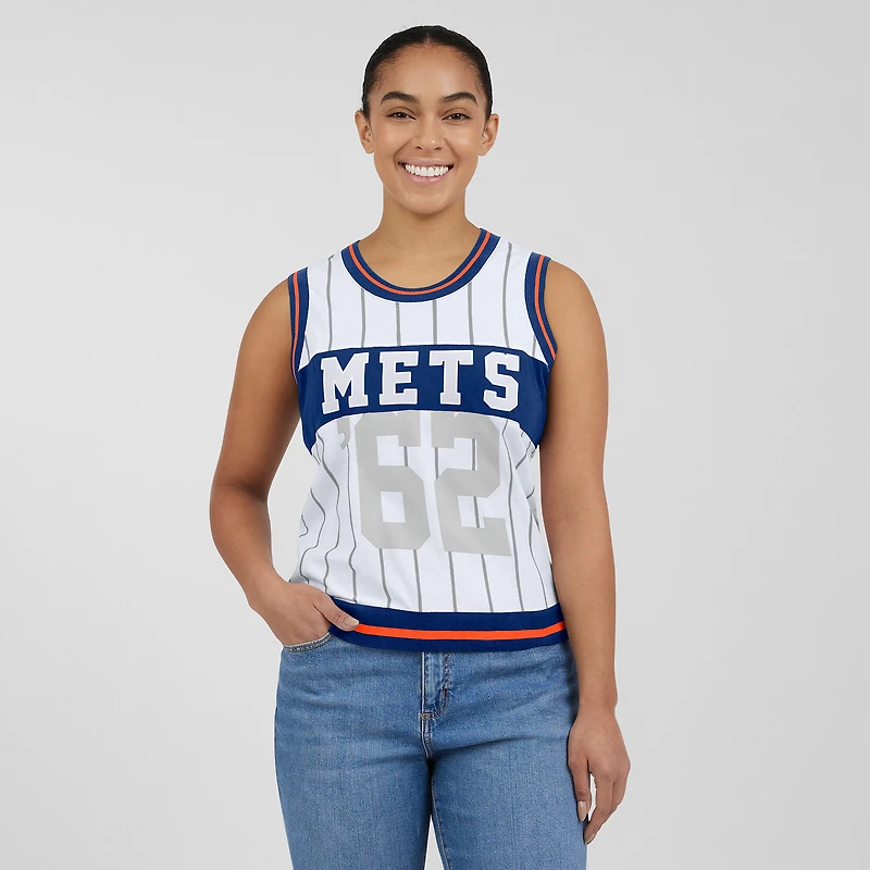 Débardeur sportif blanc New York Mets pour femmes WEAR by Erin Andrews