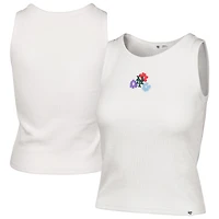Débardeur côtelé bébé femme '47 crème New York Mets à logo floral