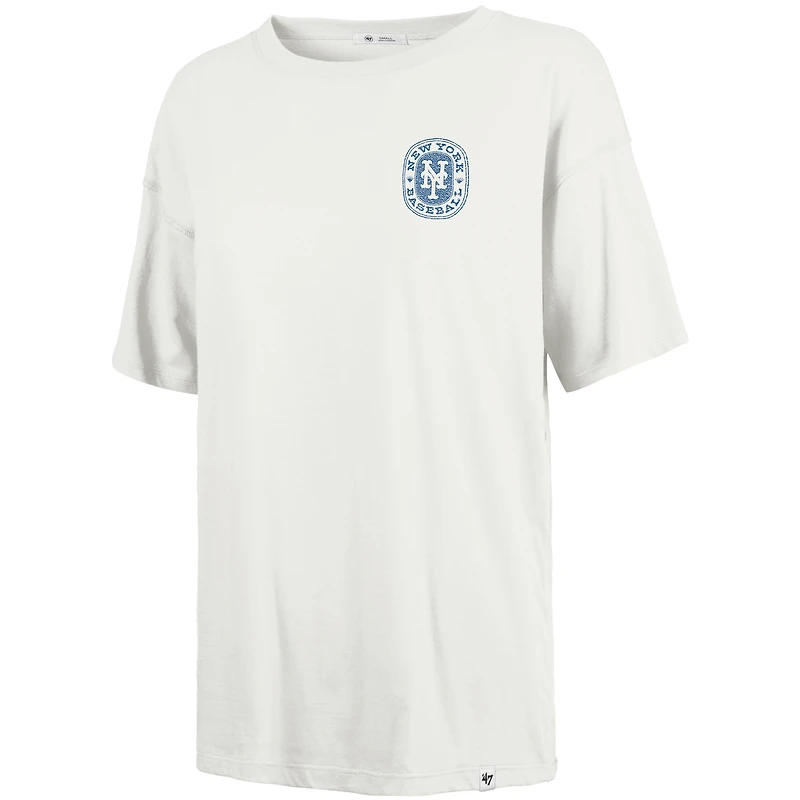 Women's '47 Natural New York Mets Back Canyon Sadie T-Shirt
