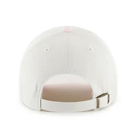 Women's '47 White/Pink New York Mets Gelato Two-Tone Clean Up Adjustable Hat