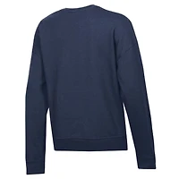 Women's Champion  Navy New York Mets Americana Fleece Crewneck Sweatshirt