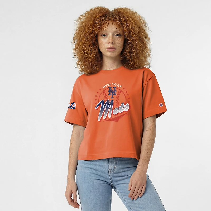 Women's Champion Orange New York Mets All-Star T-Shirt