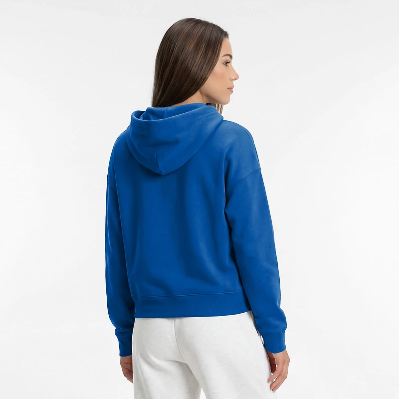 Sweat à capuche Champion Royal New York Mets pour femme, en Powerblend vieilli