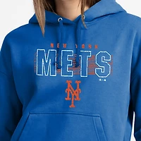 Sweat à capuche Champion Royal New York Mets pour femme, en Powerblend vieilli