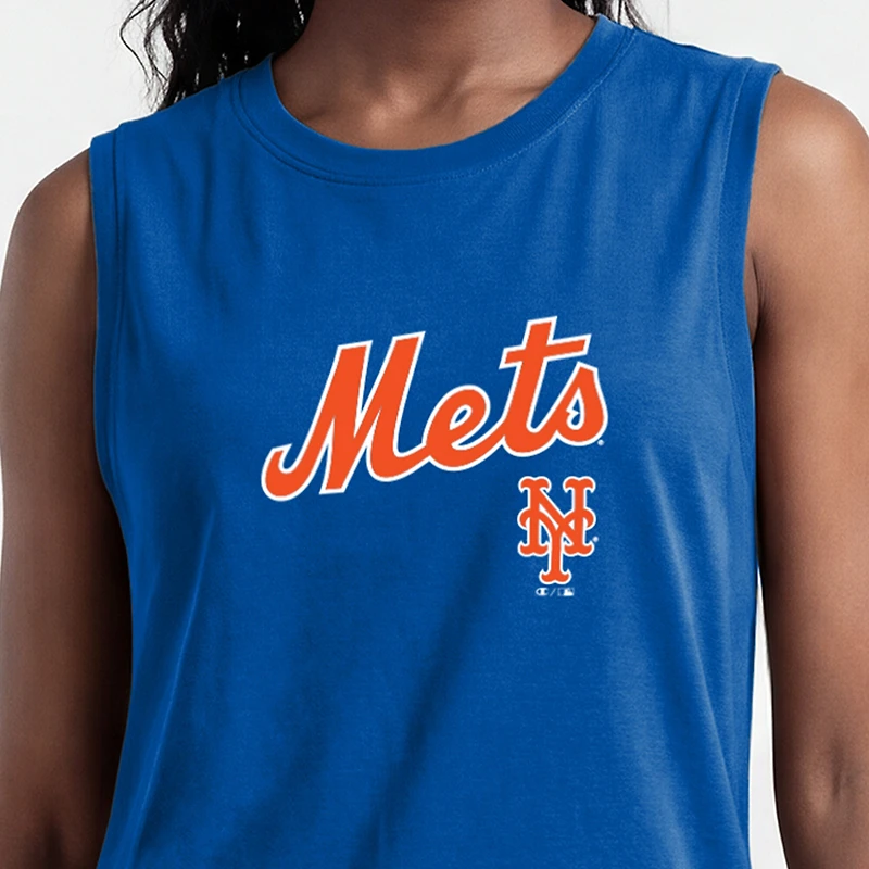 Women's Champion  Royal New York Mets Muscle Tank Top