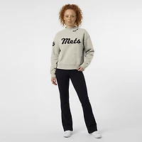 Women's Champion Stone New York Mets Triumph Tri-Blend Sweatshirt