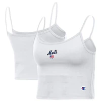 Débardeur blanc Champion pour femme, New York Mets, coupe américaine.