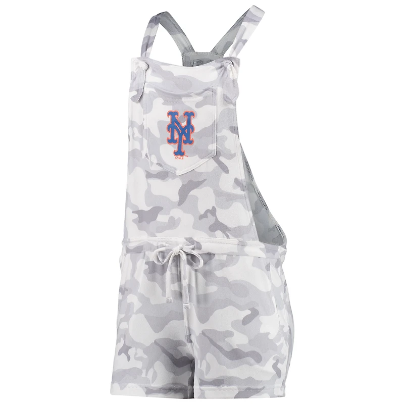 Salopette barboteuse camouflage Concepts Sport gris New York Mets pour femmes