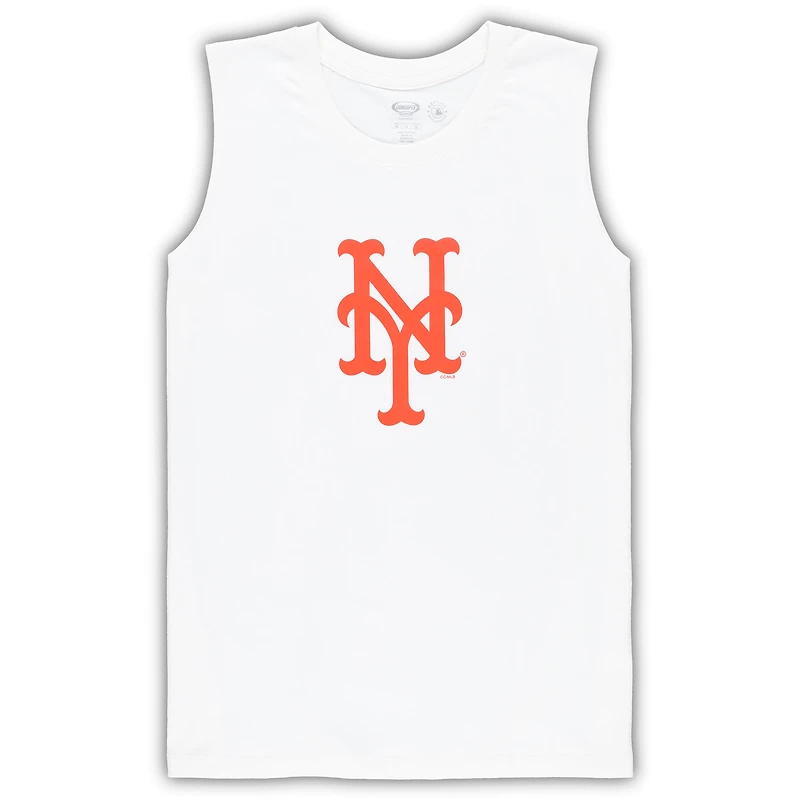 Women's Concepts Sport White/Royal New York Mets Plus Tank Top & Shorts Sleep Set