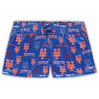 Women's Concepts Sport White/Royal New York Mets Plus Tank Top & Shorts Sleep Set