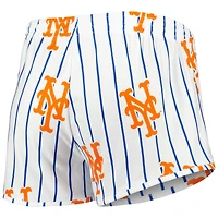 Women's Concepts Sport White New York Mets Reel Allover Print Tank Top & Shorts Sleep Set