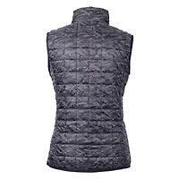Gilet matelassé imprimé entièrement zippé et isolé PrimaLoft Eco pour femme, noir, des Mets de New York, Rainier