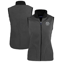 Gilet polaire Sherpa écologique Cascade pour femme, couleur anthracite, Cutter & Buck, New York Mets