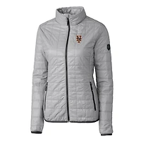 Doudoune zippée intégrale Rainier PrimaLoft Eco grise pour femme des Mets de New York, Cutter & Buck
