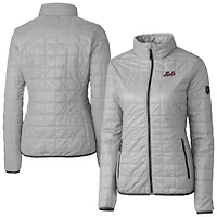 Doudoune isolante entièrement zippée Rainier PrimaLoft Eco pour femme, grise, des Mets de New York, Cutter & Buck