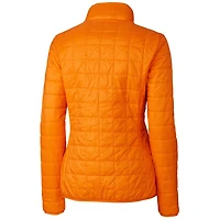 Women's Cutter & Buck Orange New York Mets Rainier PrimaLoft Eco Full-Zip Puffer Jacket