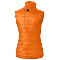 Gilet matelassé entièrement zippé PrimaLoft Eco Rainier des Mets de New York pour femme, orange, Cutter & Buck