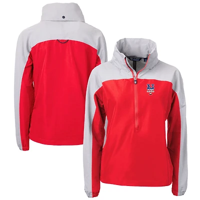 Veste anorak écologique recyclée pour femme, rouge/gris, des New York Mets Charter