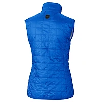 Gilet matelassé entièrement zippé PrimaLoft Eco pour femme Cutter & Buck Royal New York Mets Rainier