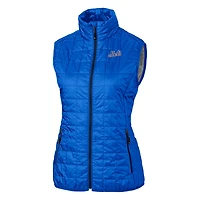 Gilet matelassé isolant entièrement zippé PrimaLoft Eco pour femme Cutter & Buck Royal New York Mets Rainier
