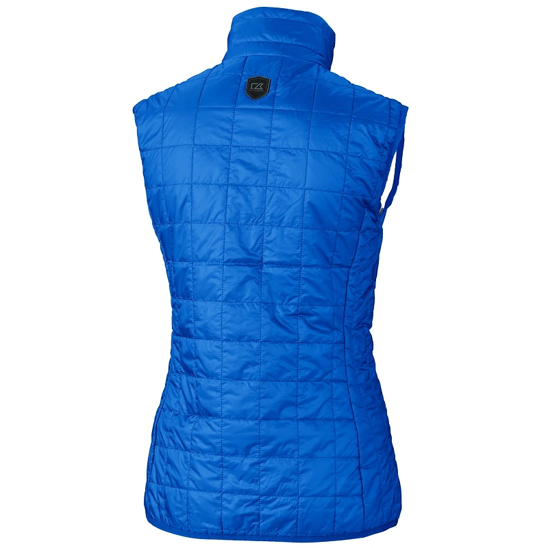 Gilet matelassé isolant entièrement zippé PrimaLoft Eco pour femme Cutter & Buck Royal New York Mets Rainier