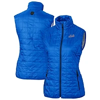 Gilet matelassé isolant entièrement zippé PrimaLoft Eco pour femme Cutter & Buck Royal New York Mets Rainier