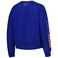 Women's DKNY Sport Royal New York Mets Lily V-Neck Pullover Sweatshirt