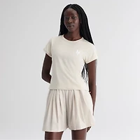 T-shirt à pochette gris New York Mets pour femmes de Fanatics