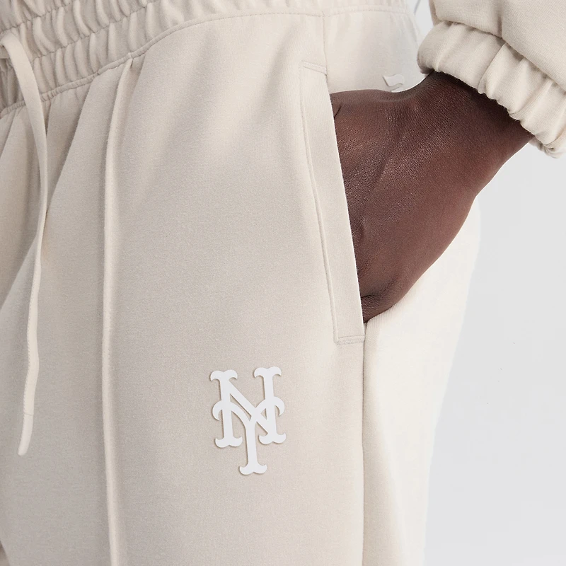 Pantalon à pinces tri-blend gris New York Mets pour femme de la marque Fanatics