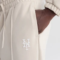 Pantalon à pinces tri-blend gris New York Mets pour femme de la marque Fanatics