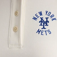 Women's Fanatics Bisque New York Mets Iconic Ribbed Knit Tank