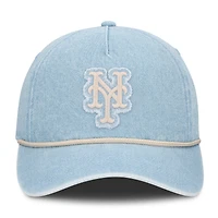 Women's Fanatics  Denim New York Mets Roped Adjustable Hat