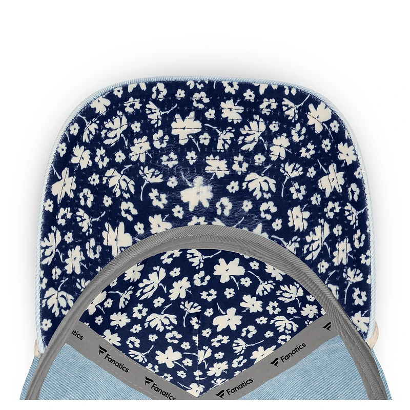 Chapeau ajustable à corde Fanatics Denim New York Mets pour femme