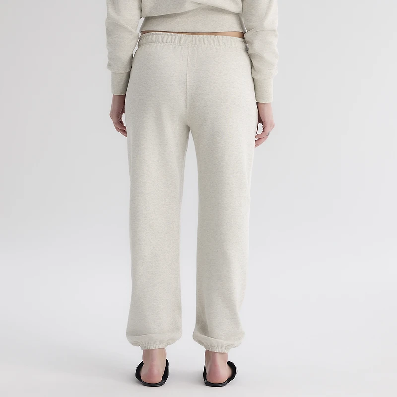 Women's Fanatics Oatmeal Heather New York Mets Iconic Terry Track Pants