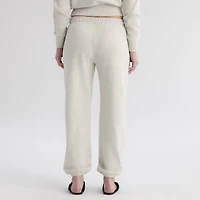 Women's Fanatics Oatmeal Heather New York Mets Iconic Terry Track Pants